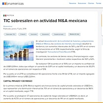 TIC sobresalen en actividad M&A mexicana